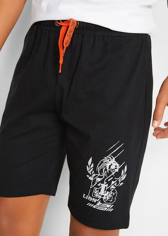 Jerseybermudas för barn med ekologisk bomull (2-pack), bonprix
