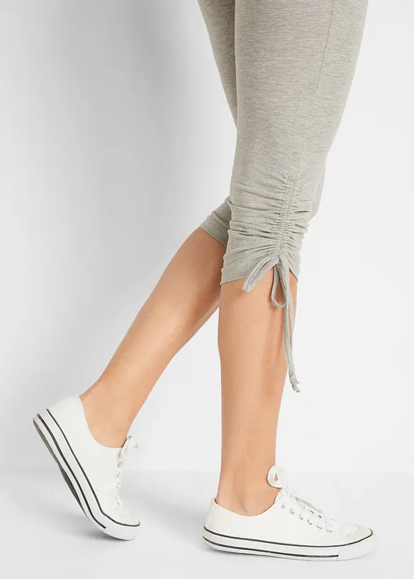 Caprileggings med rynk (2-pack), bonprix