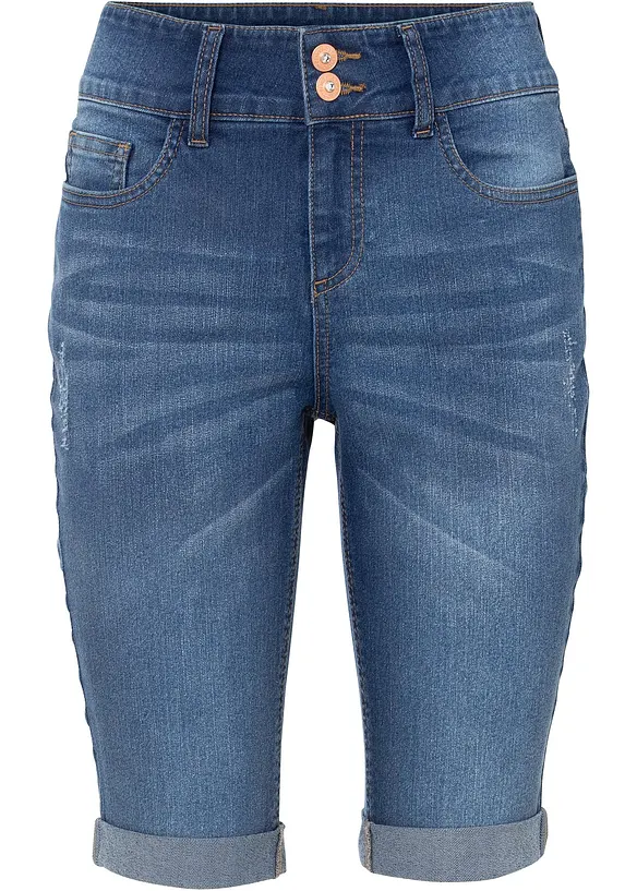 Jeansbermudas Mid Waist, bonprix