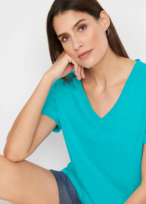 T-shirt i ren bomull, bonprix