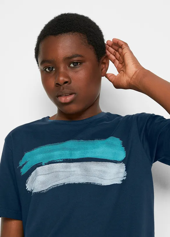 T-shirt för barn i trendiga färger, bonprix