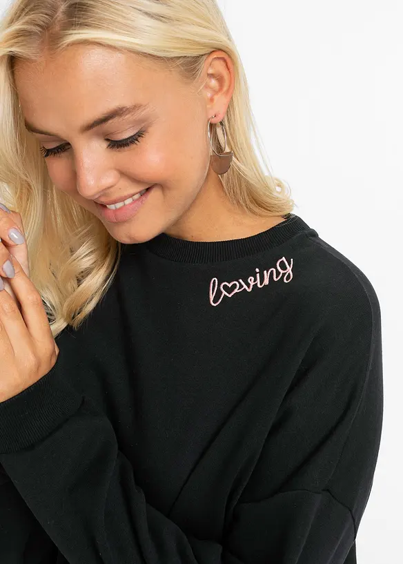 Sweatshirtklänning i oversizemodell, bonprix