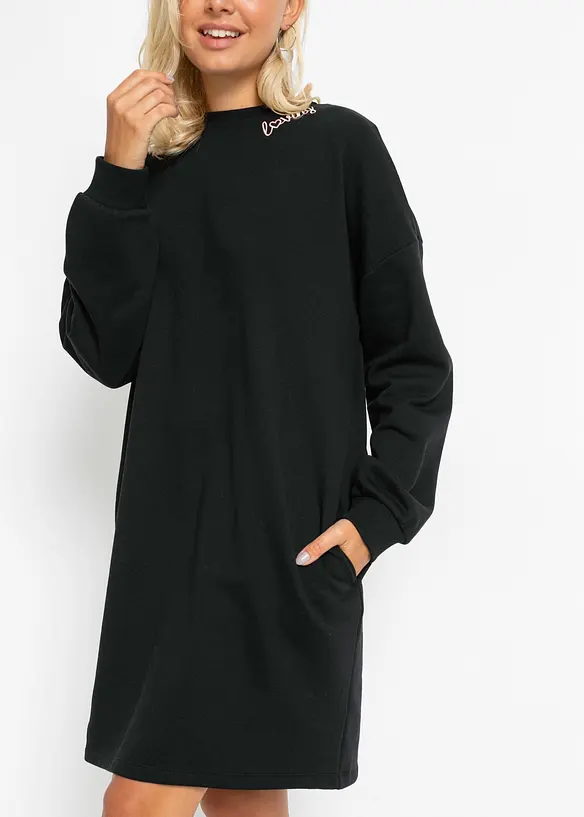 Sweatshirtklänning i oversizemodell, bonprix