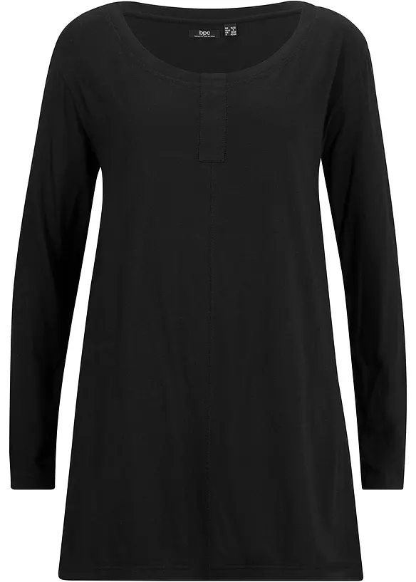Långärmad topp av bomull och viskos, bonprix