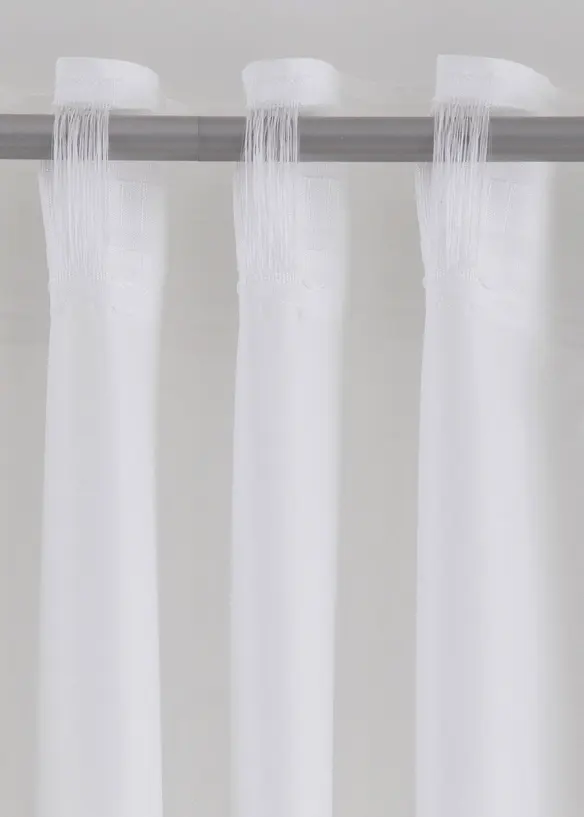 Blommönstrad gardinlängd i mikrofiber (1-pack), bonprix