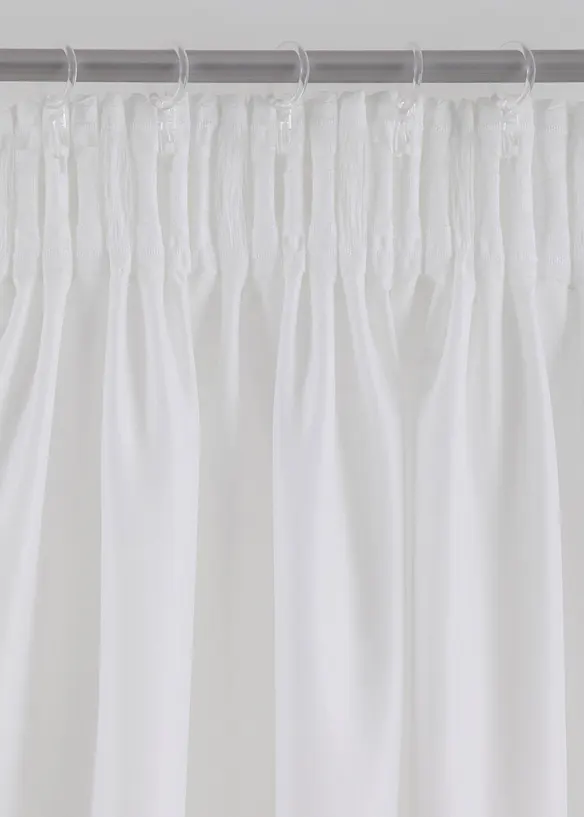 Blommönstrad gardinlängd i mikrofiber (1-pack), bonprix