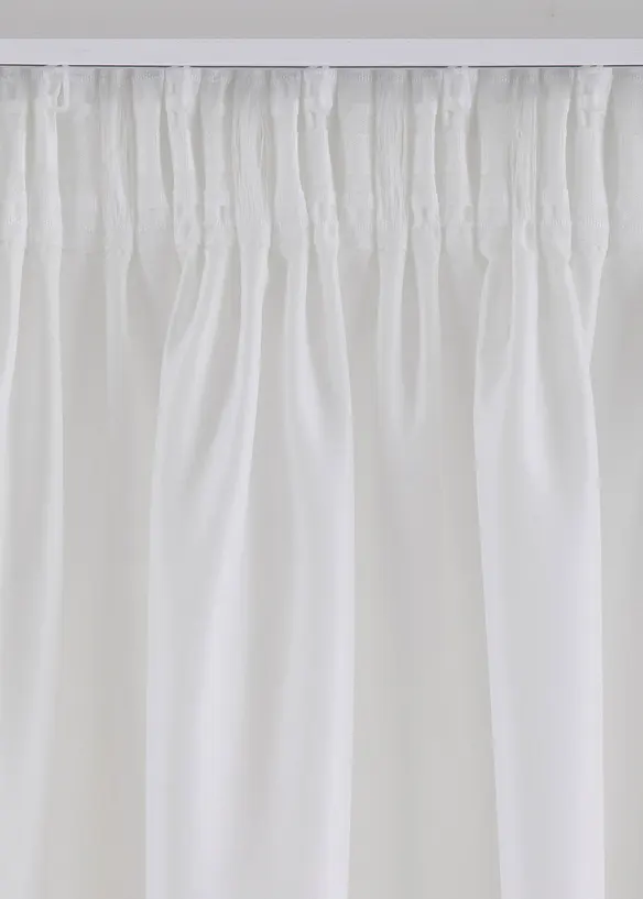Blommönstrad gardinlängd i mikrofiber (1-pack), bonprix