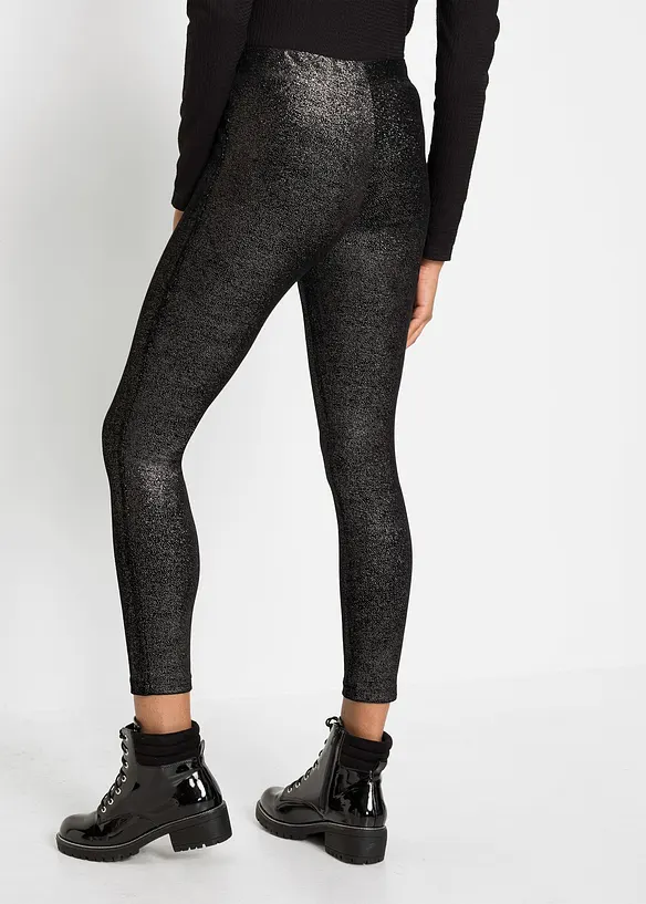 Leggings av sammet med glitter, bonprix