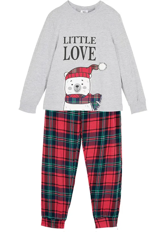 Pyjamas i mjuk bomull (2 delar), bonprix