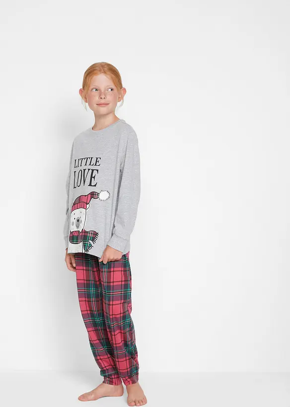 Pyjamas i mjuk bomull (2 delar), bonprix