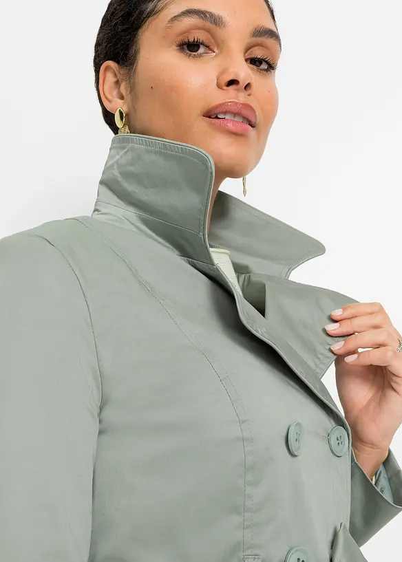 Trenchcoat av bomull, bonprix