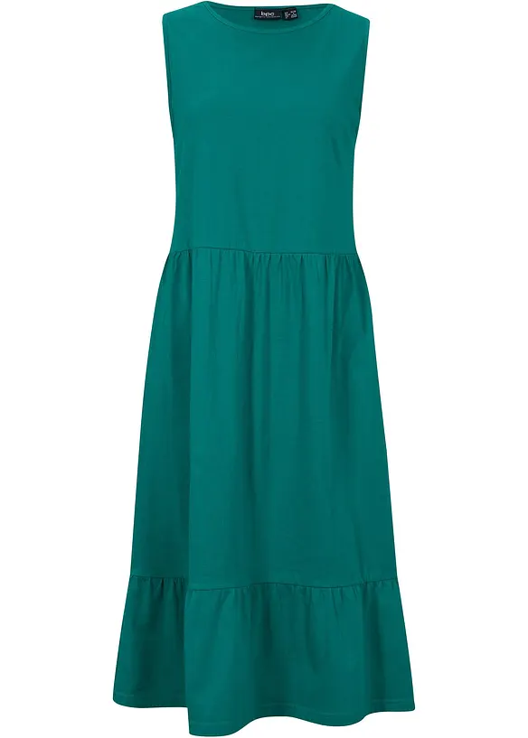 Jerseyklänning i ren bomull, bonprix