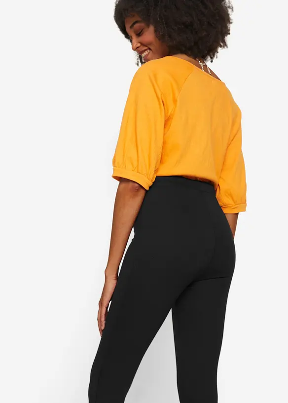 7/8-leggings med hög bekväm midja och ekologisk bomull, bonprix