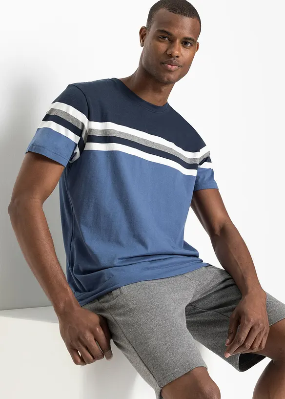 T-shirt med bekvämt snitt i ren bomull, bonprix