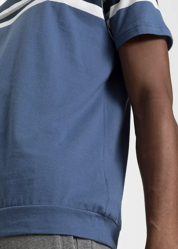 T-shirt med bekvämt snitt i ren bomull, bonprix