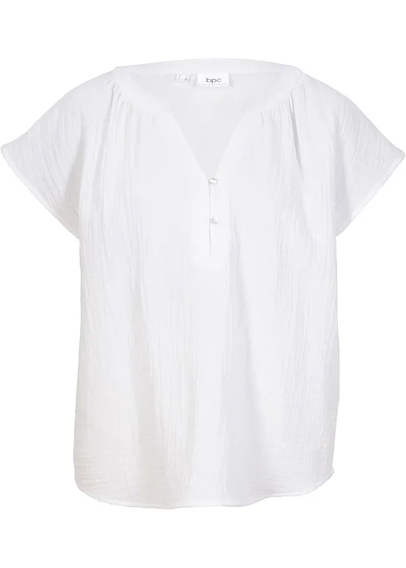 Blustopp i bomullsmuslin, bonprix