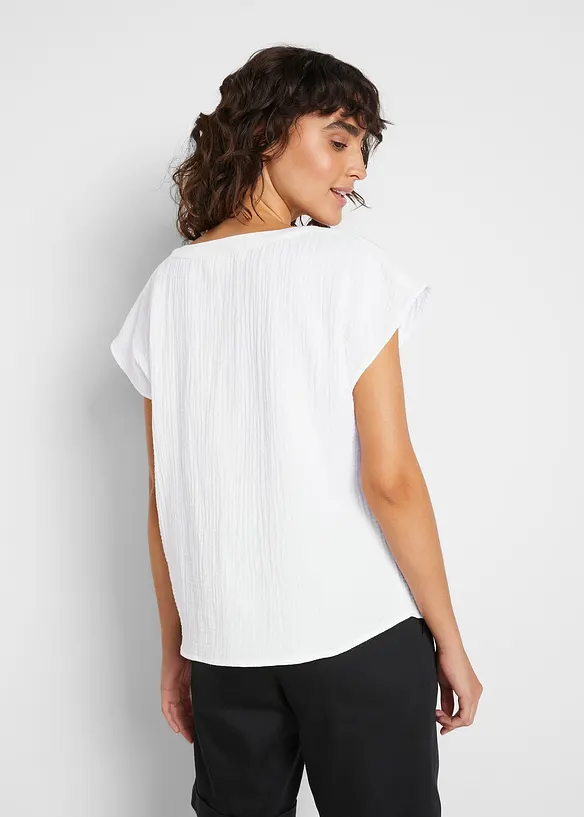Blustopp i bomullsmuslin, bonprix