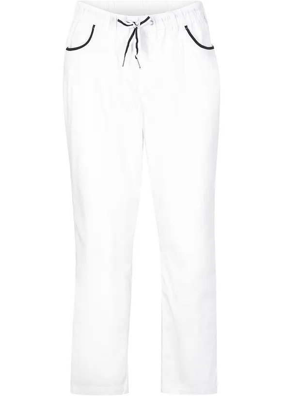 7/8-byxa med papertouch-kvalitet och bekväm midja, bonprix