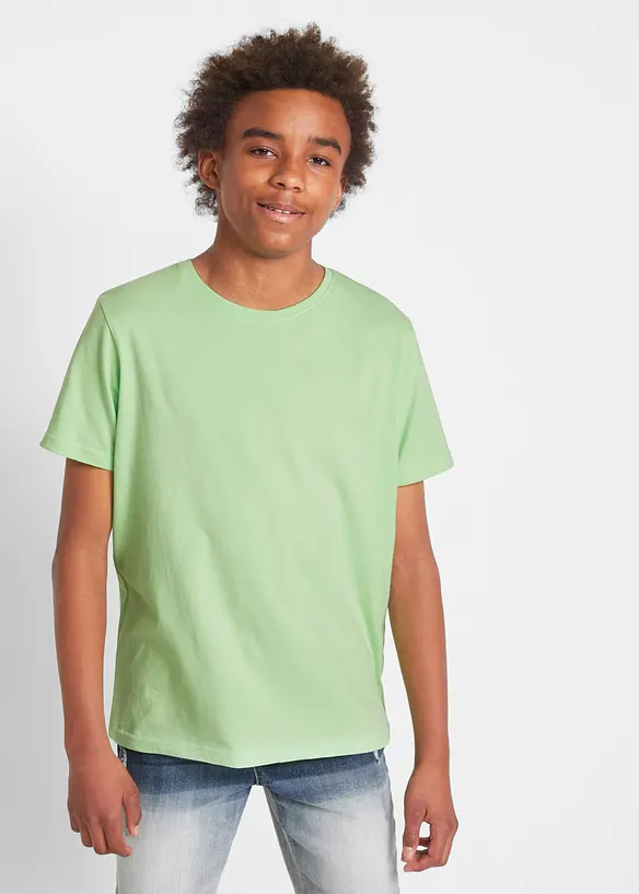 T-shirt (3-pack) i ren bomull, bonprix