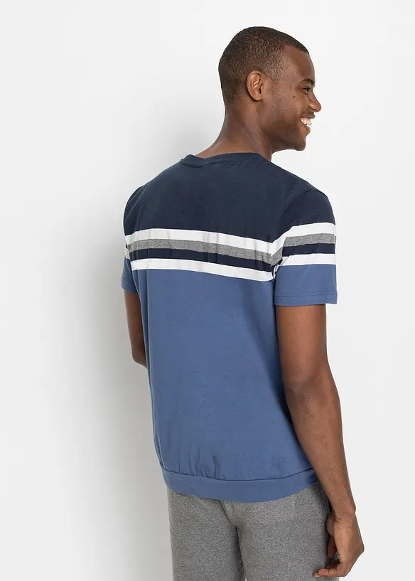 T-shirt med bekvämt snitt i ren bomull, bonprix