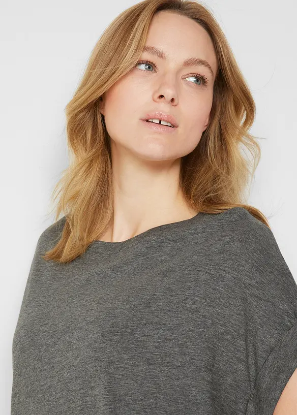Lång topp med bomull (2-pack), bonprix
