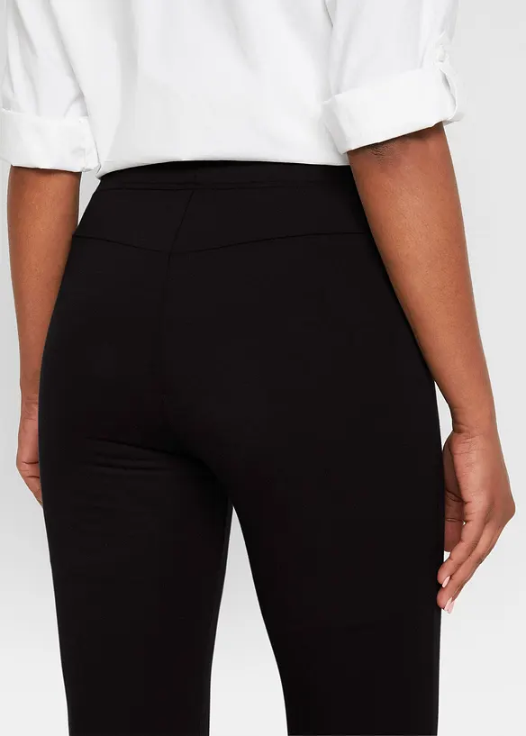 Utsvängda leggings i bomullsmix (2-pack), bonprix