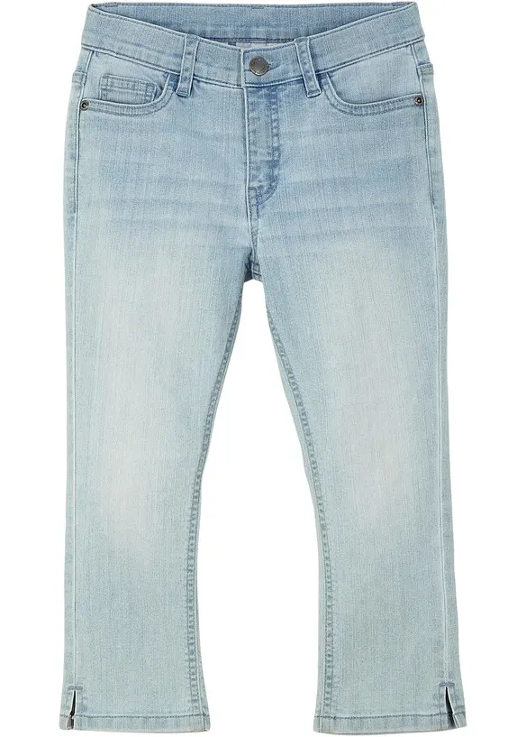 Caprijeans Mid Waist för barn, bonprix