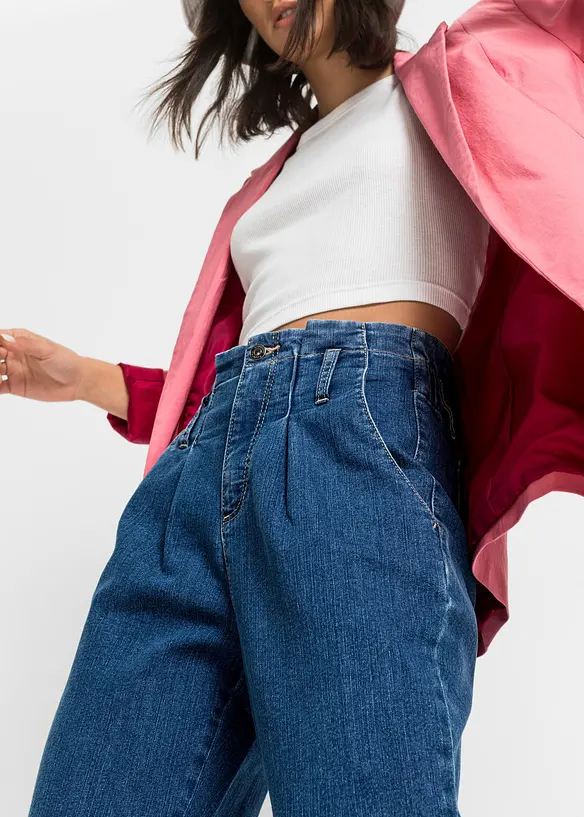 Stretch Mom Jeans High Waist, bonprix