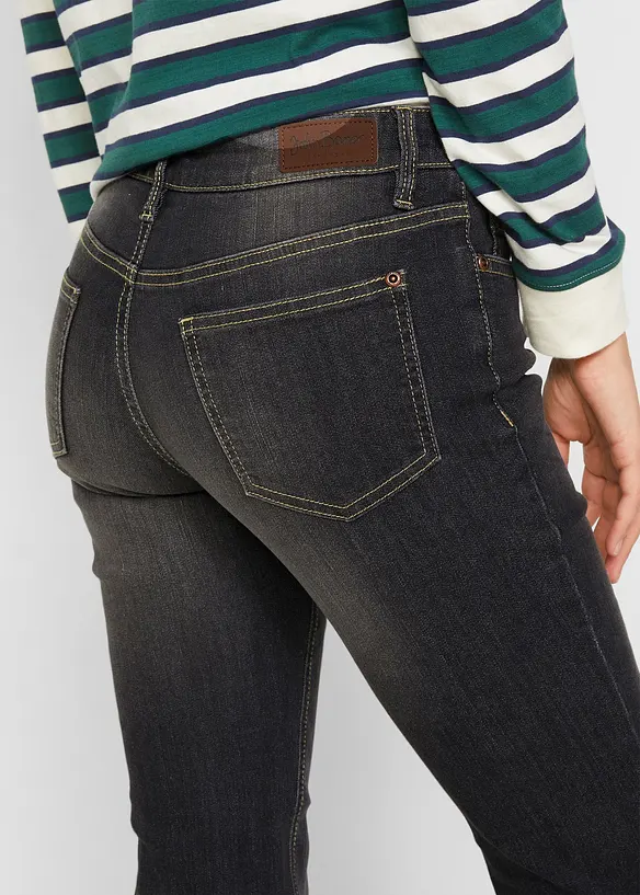 Bootcut Jeans Mid Waist, Comfort Stretch, bonprix