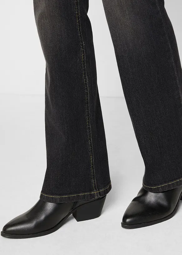 Bootcut Jeans Mid Waist, Comfort Stretch, bonprix