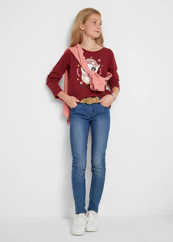 Skinny Jeans Mid Waist för barn, bonprix