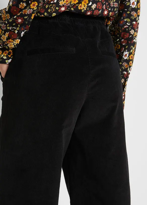 Manchesterbyxa med bekväm high waist, bonprix