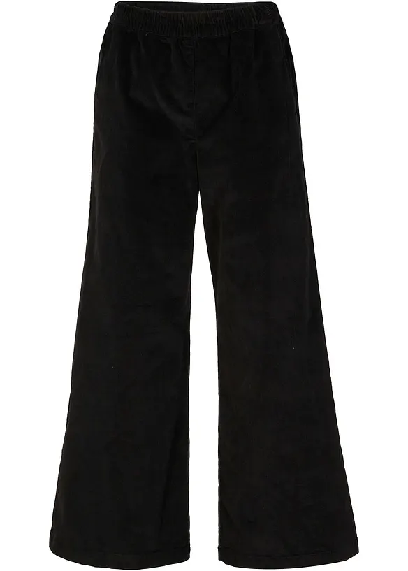 Manchesterbyxa med bekväm high waist, bonprix