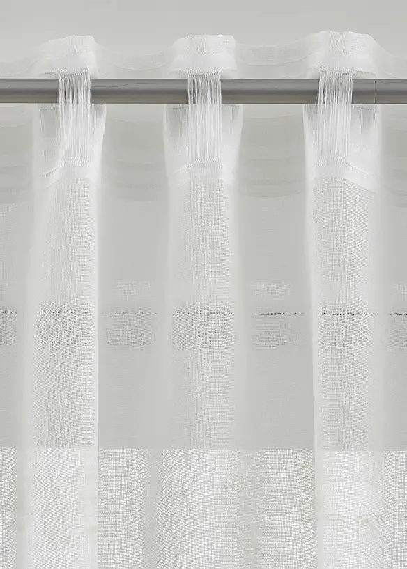 Gardinlängd med bladmönster (1-pack), bonprix