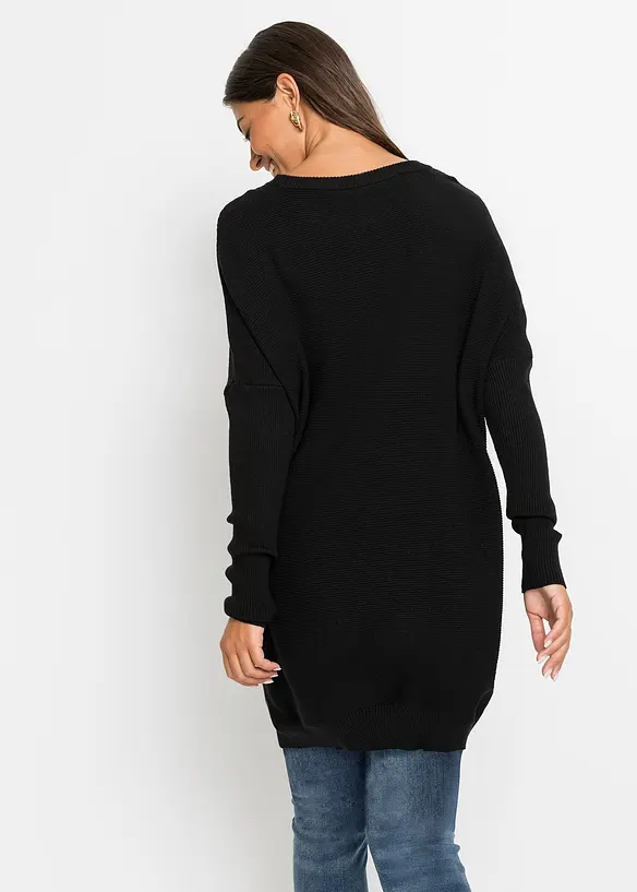 Lång tröja av viskosmix, bonprix