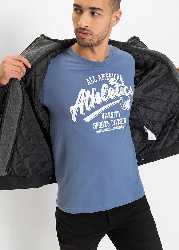 T-shirt med sportigt tryck (2-pack), bonprix