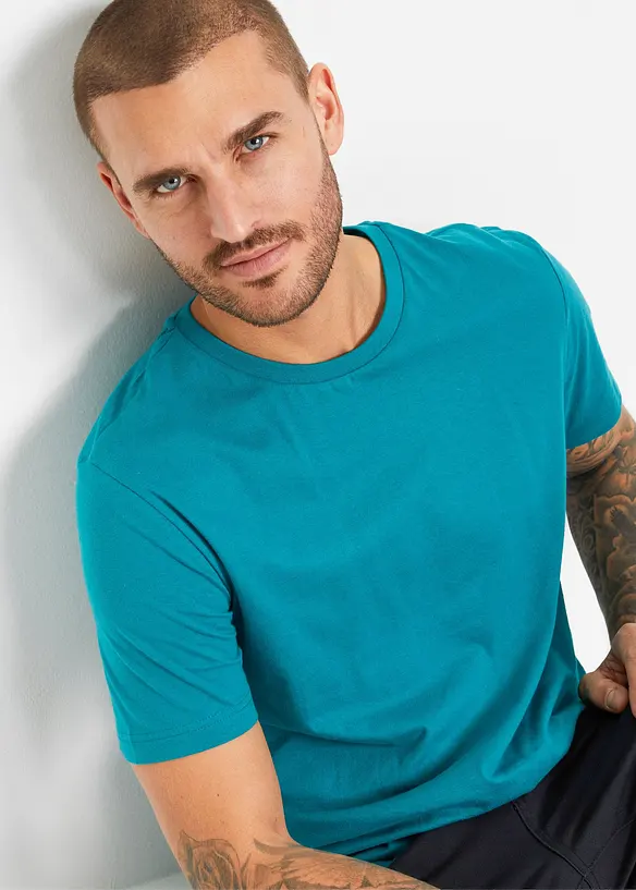 T-shirt i ren bomull (2-pack), bonprix