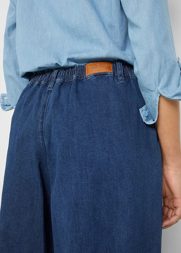 Wide Leg Jeans byxkjol, bonprix