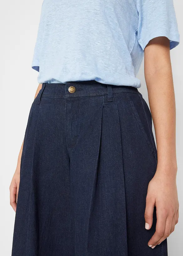 Wide Leg Jeans byxkjol, bonprix