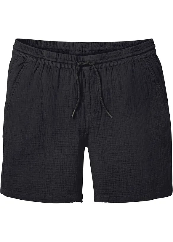Muslinshorts i bomull, Regular Fit, bonprix