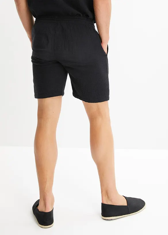 Muslinshorts i bomull, Regular Fit, bonprix