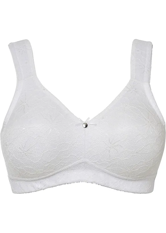 Avlastande BH utan bygel, med vadderade axelband, bonprix