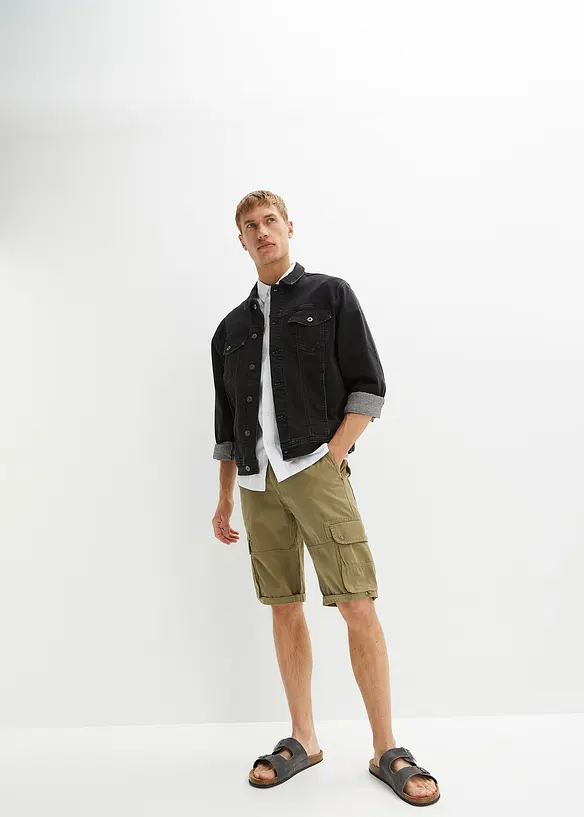 Cargobermudas av ren bomull, Regular Fit, bonprix