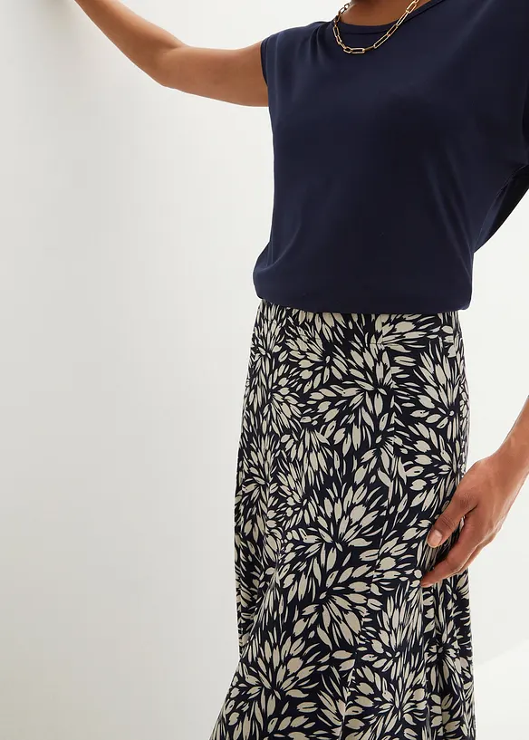 Jerseykjol av viskosmix, bonprix