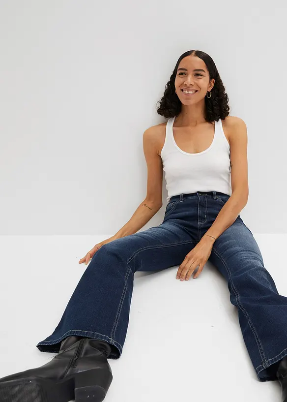 Flared Jeans High Waist, bonprix