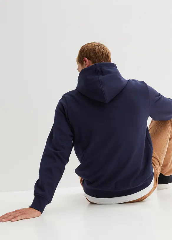 Sweatshirt med huva, bonprix