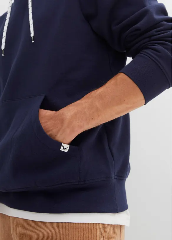 Sweatshirt med huva, bonprix