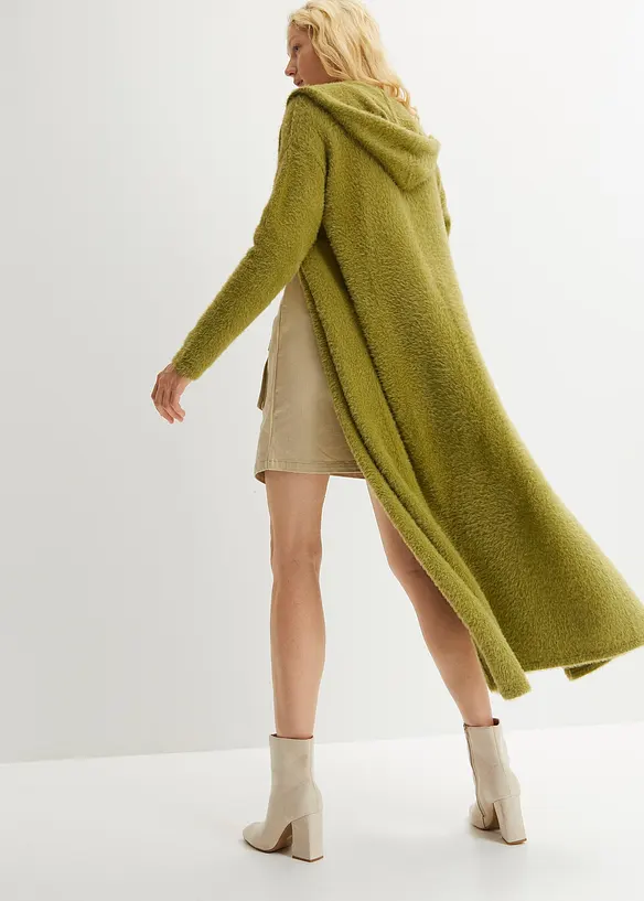 Cardigan i mjukt fluffgarn, bonprix