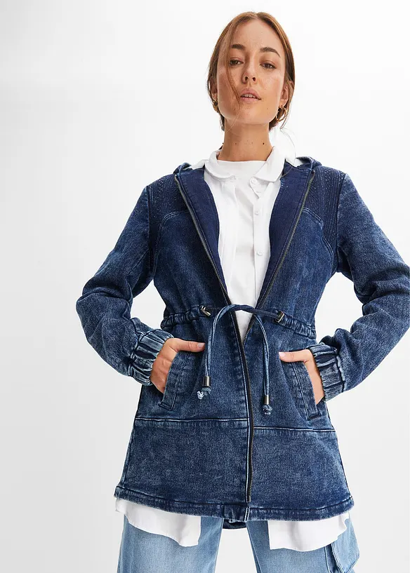 tunn jeansparkas, bonprix
