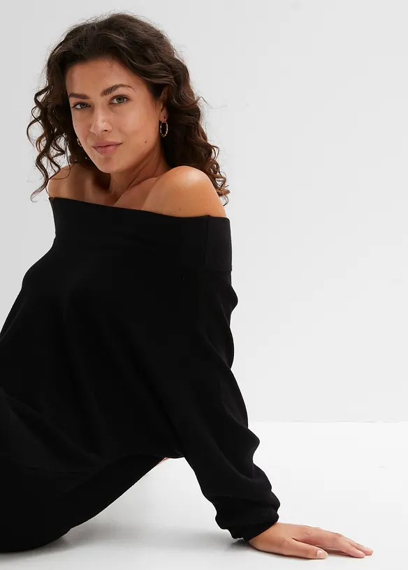 Off shoulder-tröja, bonprix